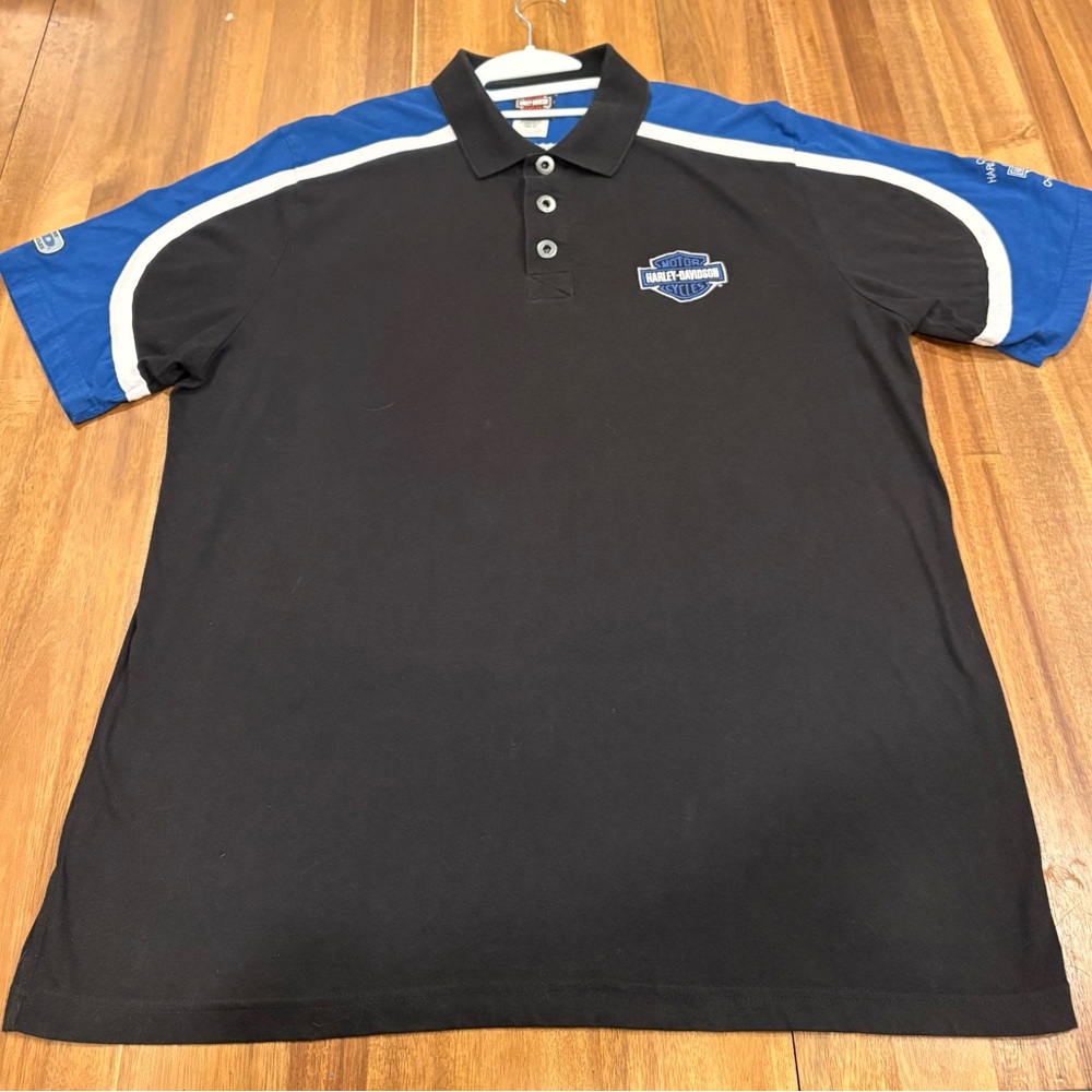 Y2K Harley-Davidson XL Bundle Polo + Graphic Tee Dealer Shirts